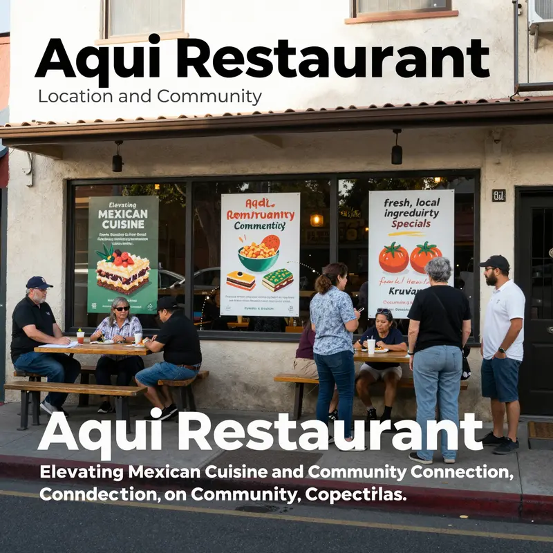 Signature dishes like goat cheese corn tortillas and salmon wraps showcase Aqui’s innovative Mexican menu.