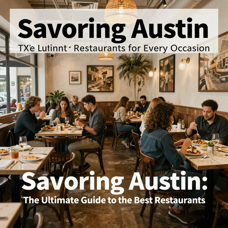 A sumptuous barbecue spread showcasing Austin’s classic smoky flavors.