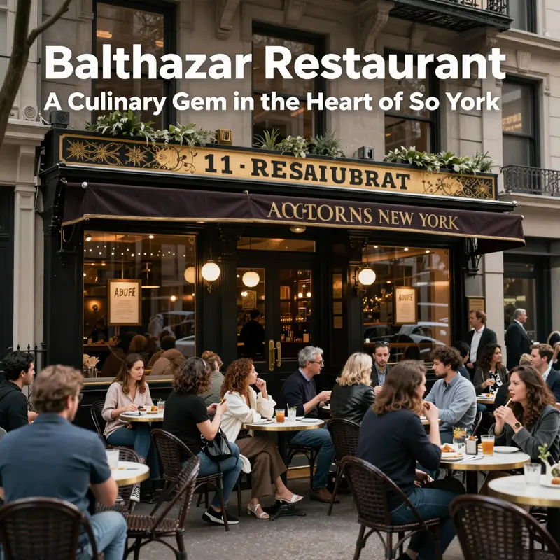 The enchanting interior of Balthazar Restaurant, reflecting its sophisticated French design.