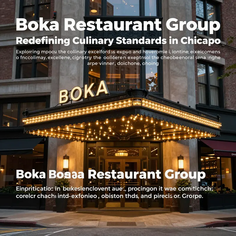 Exterior view of Boka Restaurant at night, showcasing warm lighting and an inviting atmosphere.