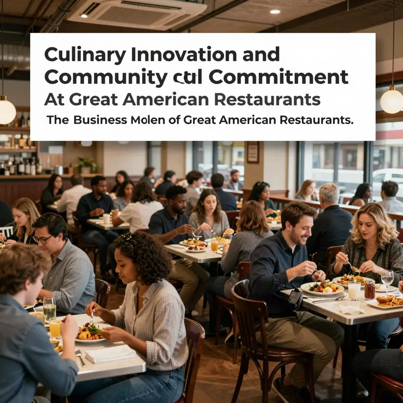 The vibrant dining atmosphere embodies the successful business model of Great American Restaurants.