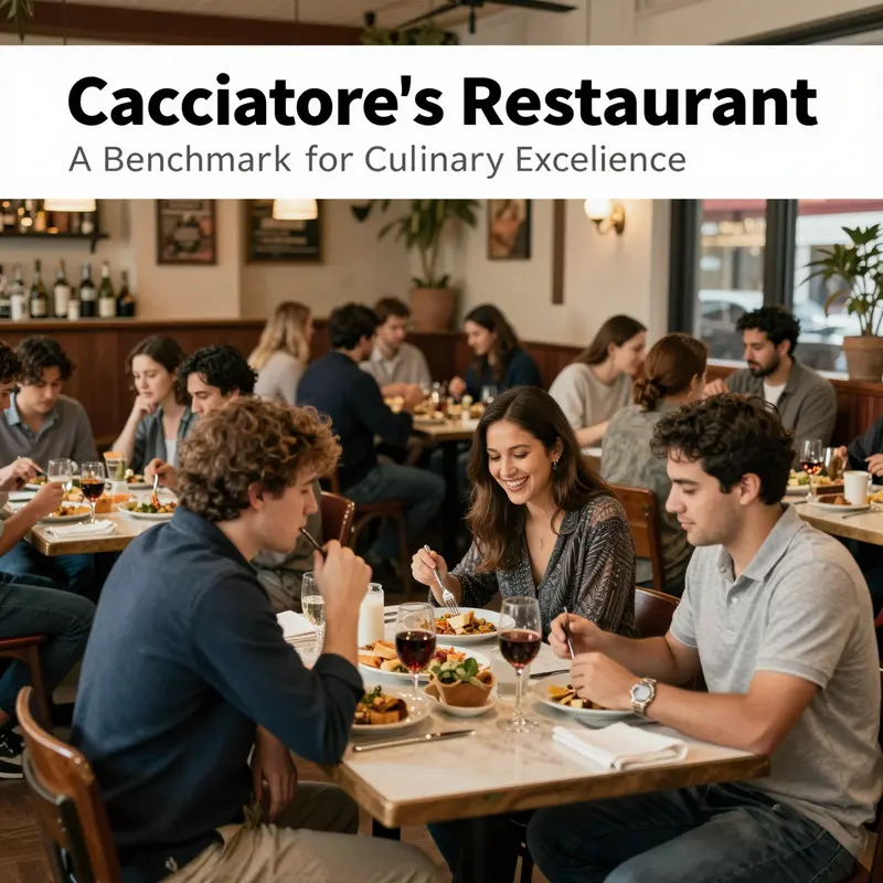 A glimpse into Cacciatore’s diverse and beautifully presented menu, embodying culinary excellence.