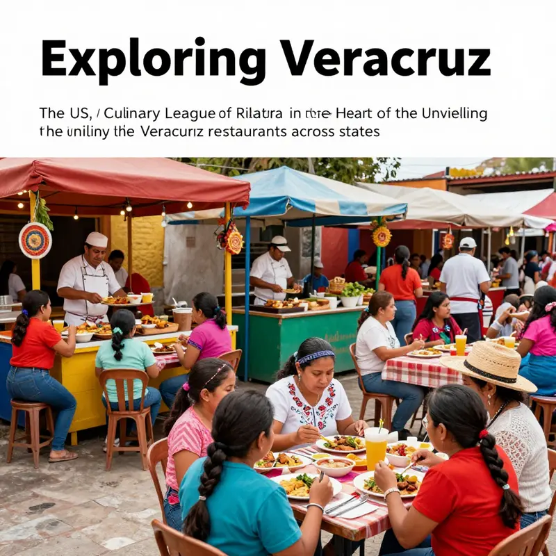 A lively Mexican food festival with colorful stalls and families enjoying traditional meals.