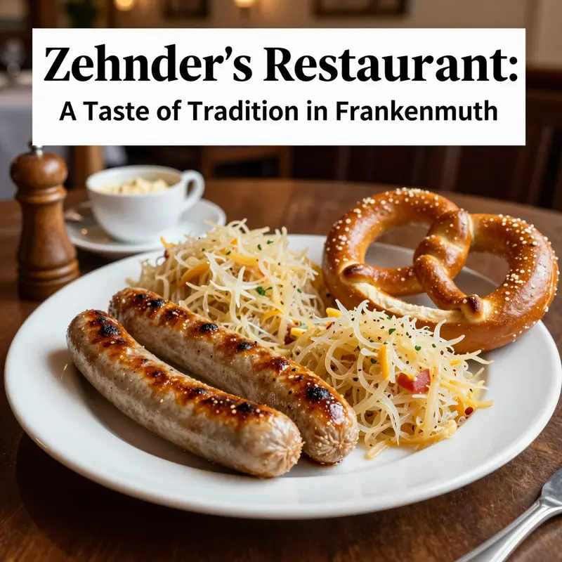 An exquisite presentation of traditional German fare from Zehnder’s Restaurant.