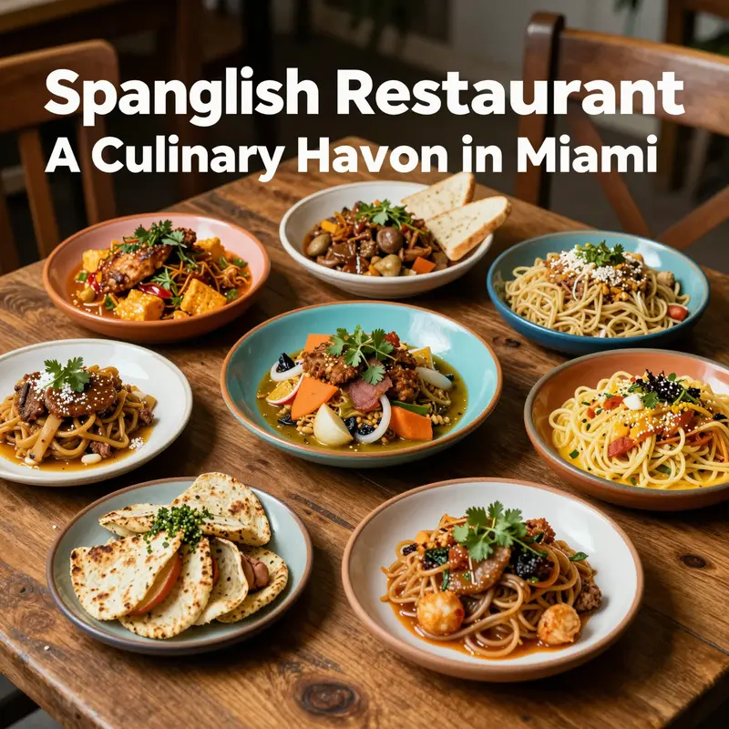 A fusion of flavors: Dishes at Spanglish Restaurant highlight the culinary diversity that the restaurant celebrates.