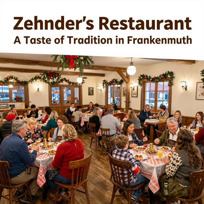 An exquisite presentation of traditional German fare from Zehnder’s Restaurant.