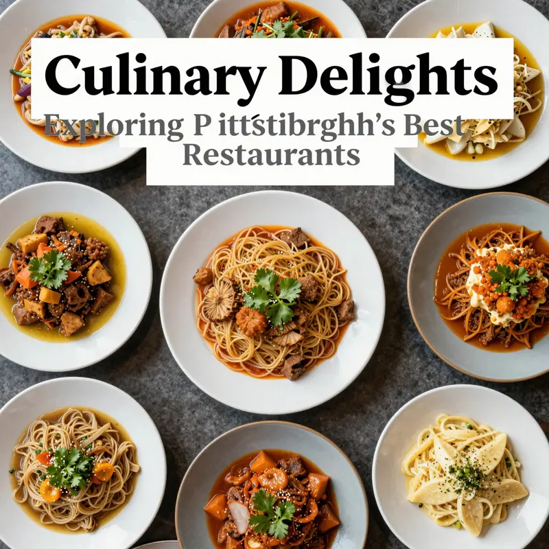 A glimpse of fine dining in Pittsburgh, showcasing exquisite dishes in an elegant ambiance.