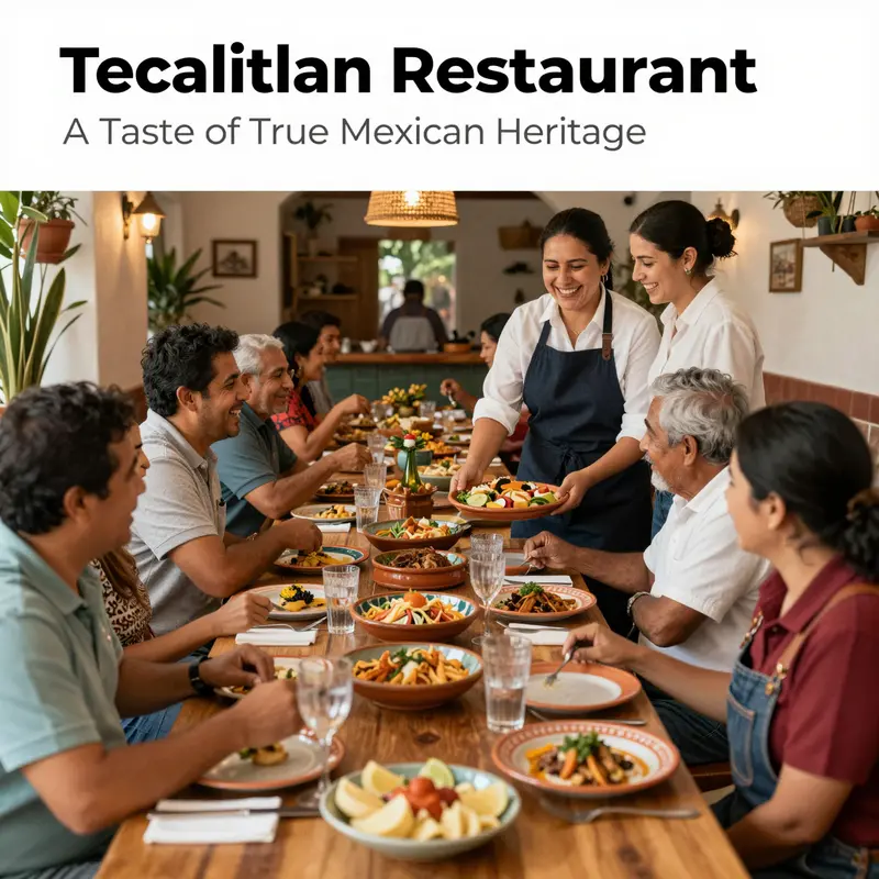 An appetizing assortment of authentic Mexican dishes celebrated at Tecalitlan Restaurant.