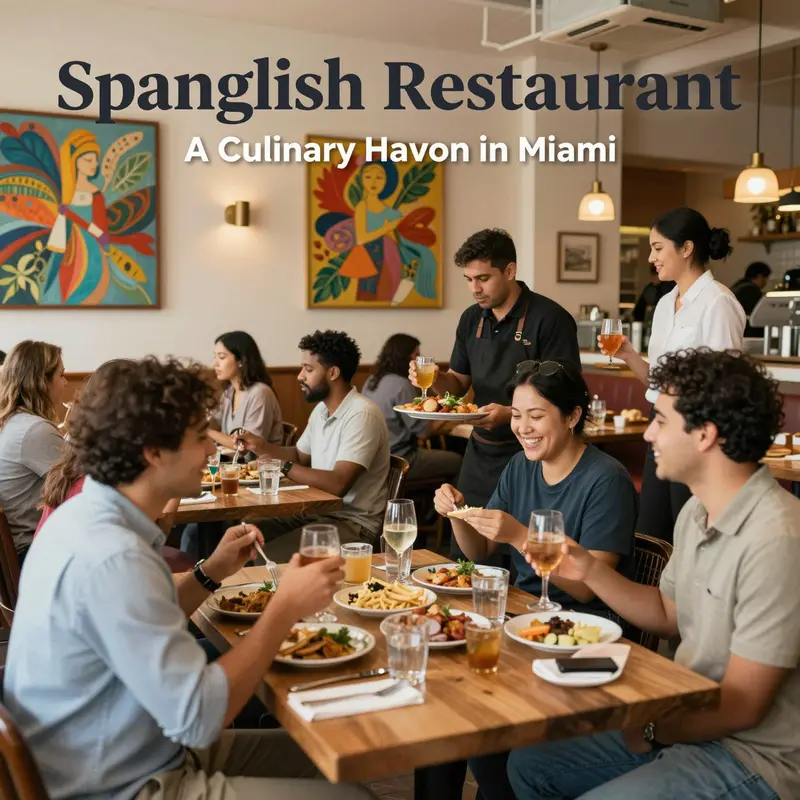 A fusion of flavors: Dishes at Spanglish Restaurant highlight the culinary diversity that the restaurant celebrates.