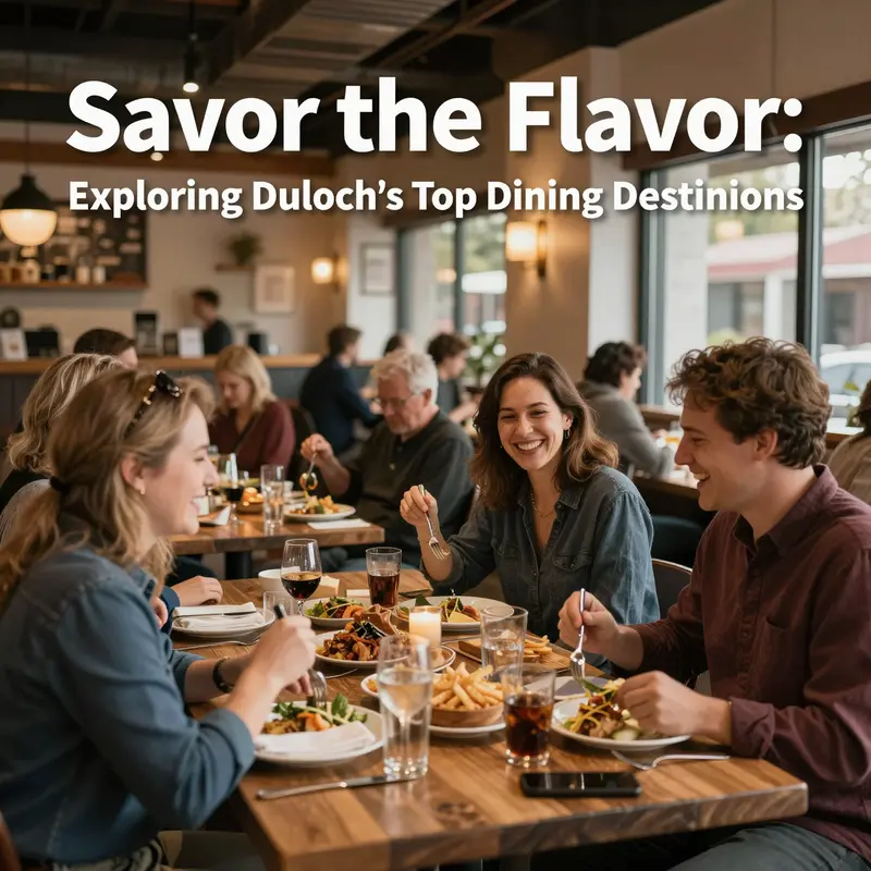 A vibrant look at Duluth’s top-rated dining establishments highlighting their unique dishes.