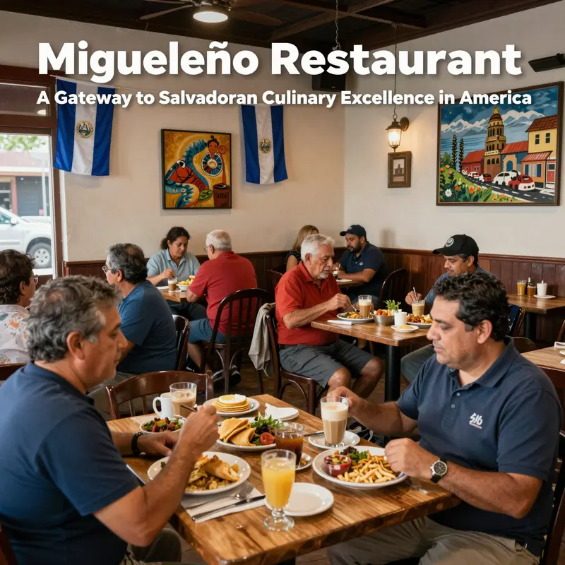 The vibrant interior of Migueleño Restaurant in Huntington Station, offering authentic Salvadoran culinary delights.