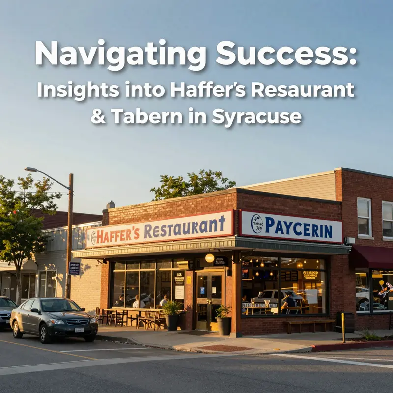 The exterior of Hafner’s Restaurant & Tavern illustrating its strategic location and inviting presence in Syracuse.