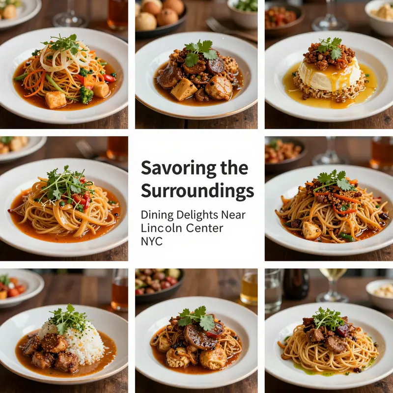 Exquisite gourmet dishes served at top fine dining restaurants near Lincoln Center.