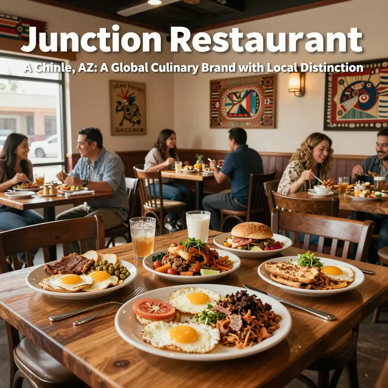 Inside Junction Restaurant, Chinle, AZ, highlighting the fusion of Pueblo Indian and American cuisine in a welcoming atmosphere.