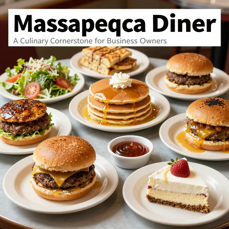 The inviting and lively atmosphere inside Massapequa Diner, where patrons enjoy their meals.
