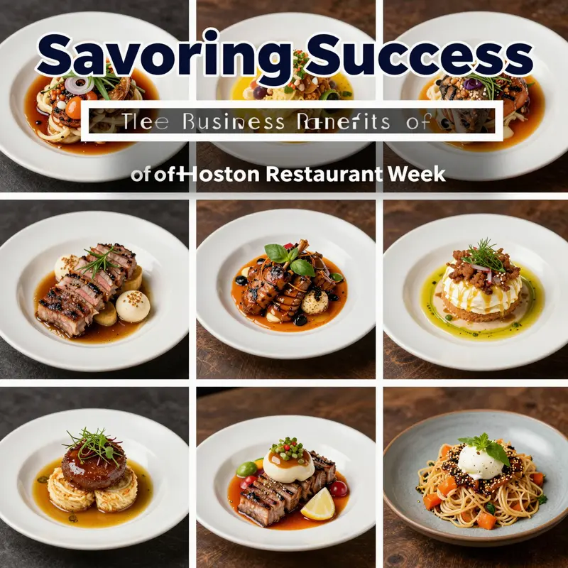Diners savoring exquisite meals during the vibrant Houston Restaurant Week.