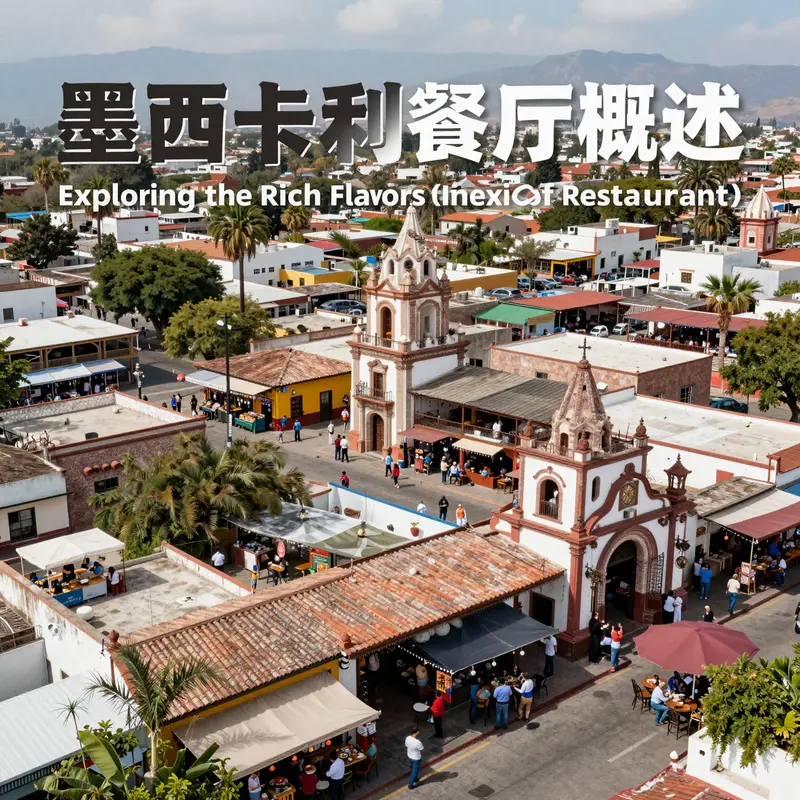 A bustling overview of Mexicali’s eclectic restaurant scene reflecting its cultural blend.