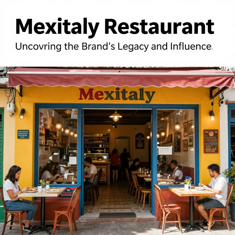 A vibrant entrance to a Mexitaly Restaurant showcasing its unique blend of Mexican and Italian cuisines, welcoming patrons.
