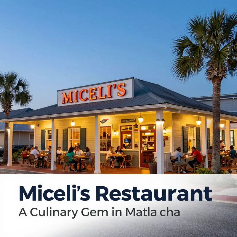 Miceli’s Restaurant exudes charm at its Matlacha location, inviting patrons with its warm facade.