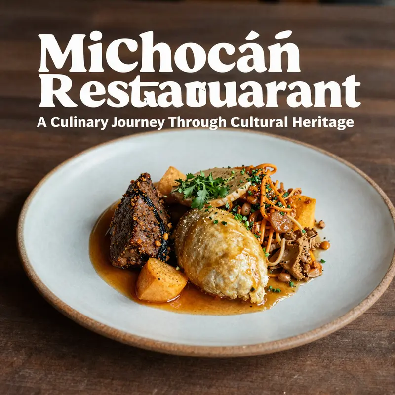 A chef in a vibrant kitchen showcasing traditional Michoacán dishes, embodying the region’s rich culinary culture.