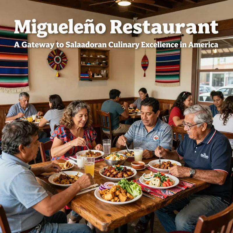 The vibrant interior of Migueleño Restaurant in Huntington Station, offering authentic Salvadoran culinary delights.
