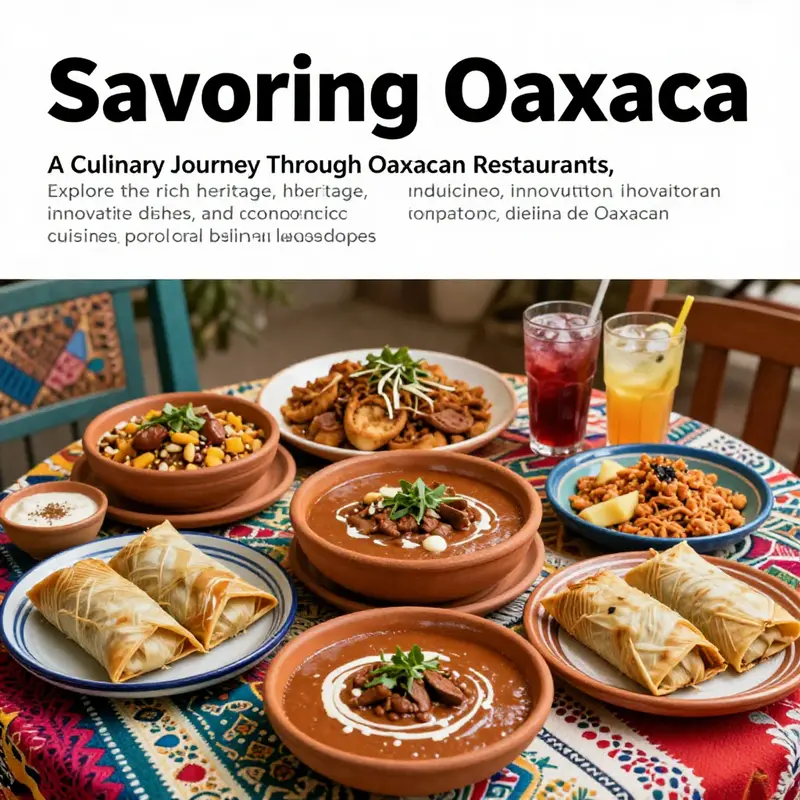 A beautifully arranged table filled with Oaxacan dishes, showcasing the cultural richness and diversity of Oaxacan cuisine.