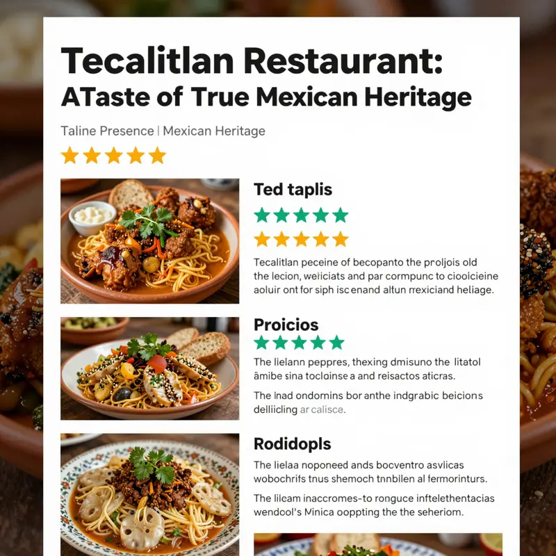 An appetizing assortment of authentic Mexican dishes celebrated at Tecalitlan Restaurant.