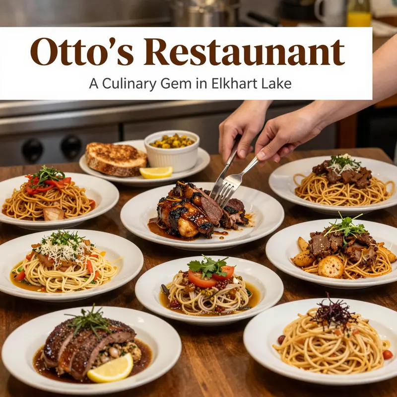 A welcoming view of Otto’s Restaurant, highlighting its tranquil Elkhart Lake setting.