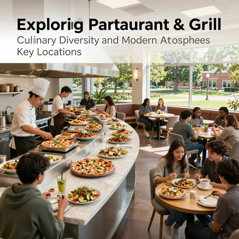 Parkside Restaurant & Grill at USC showcasing its modern and inviting open dining atmosphere with international culinary offerings.