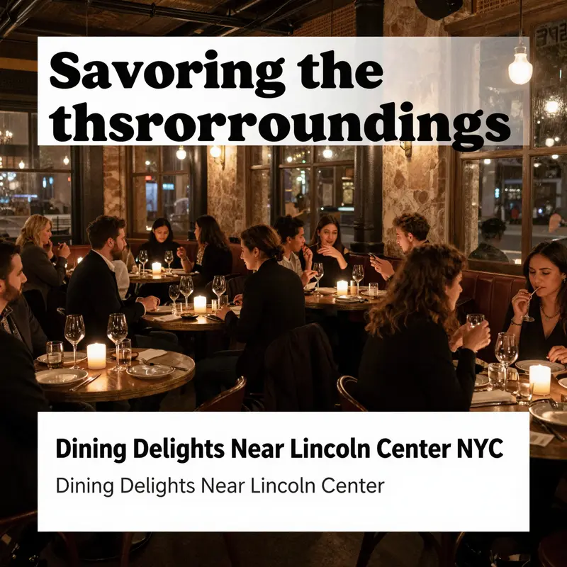 Exquisite gourmet dishes served at top fine dining restaurants near Lincoln Center.