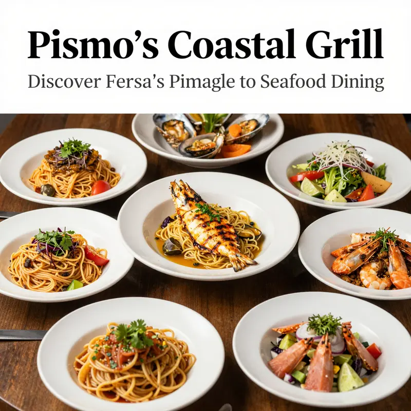 The inviting exterior of Pismo’s Coastal Grill, attracting guests with its charming ambiance.