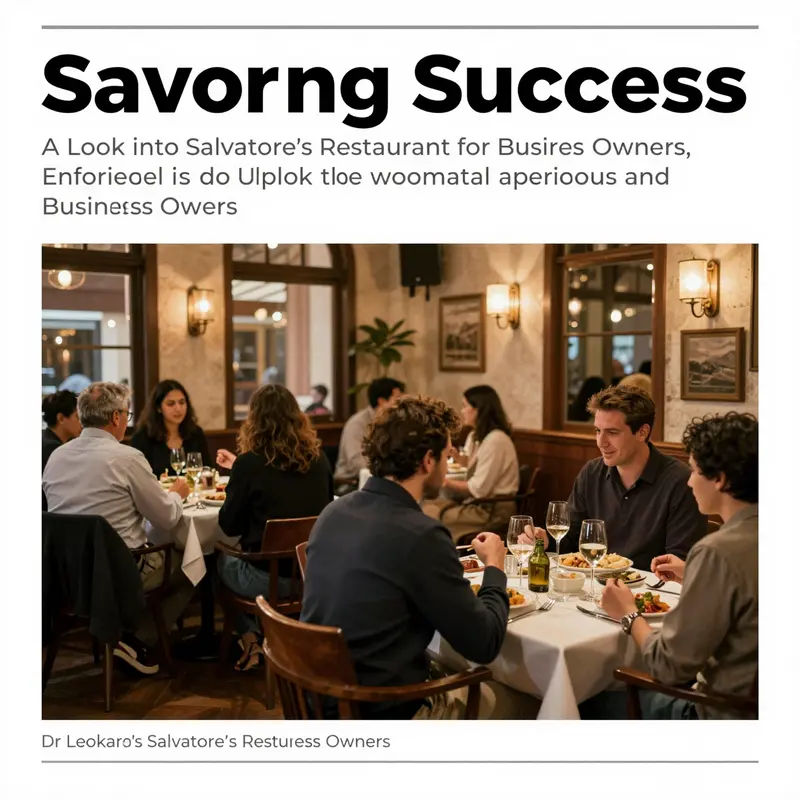 A vibrant dining room at Salvatore's Restaurant filled with guests enjoying their evening, highlighting the ambiance.