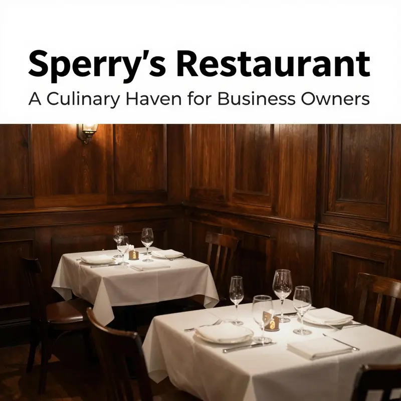A delightful culinary spread, highlighting Sperry’s Restaurant’s signature dishes, including succulent steaks and an array of sides.
