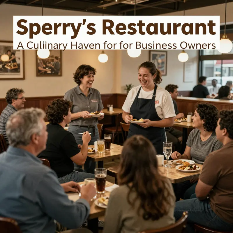 A delightful culinary spread, highlighting Sperry’s Restaurant’s signature dishes, including succulent steaks and an array of sides.