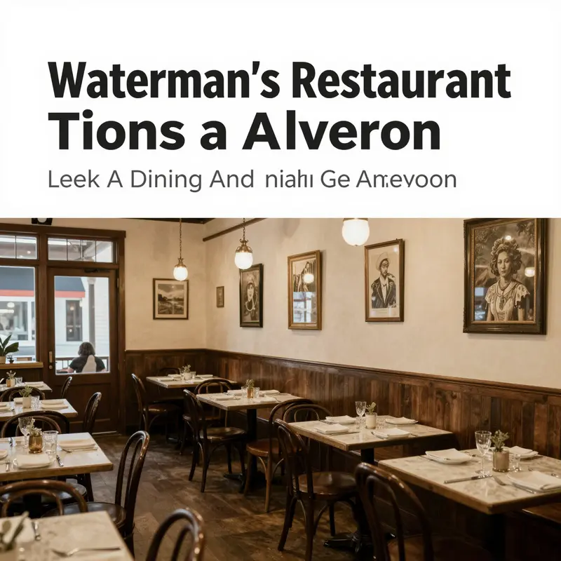 The waterfront view from Waterman’s Restaurant, capturing the engaging dining atmosphere.