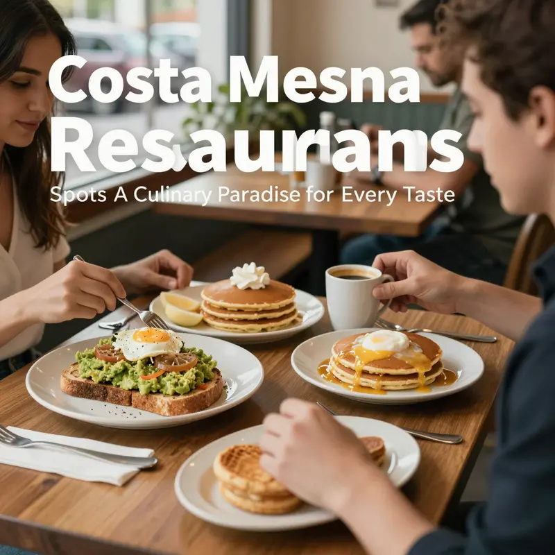 An upscale dining experience highlighting the exquisite offerings available in Costa Mesa’s high-end restaurants.