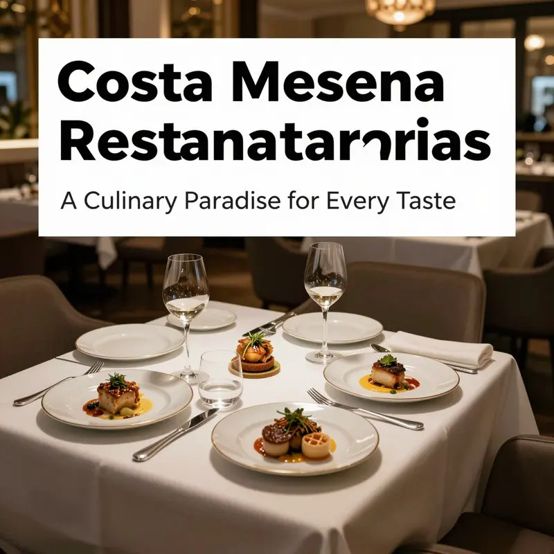 An upscale dining experience highlighting the exquisite offerings available in Costa Mesa’s high-end restaurants.