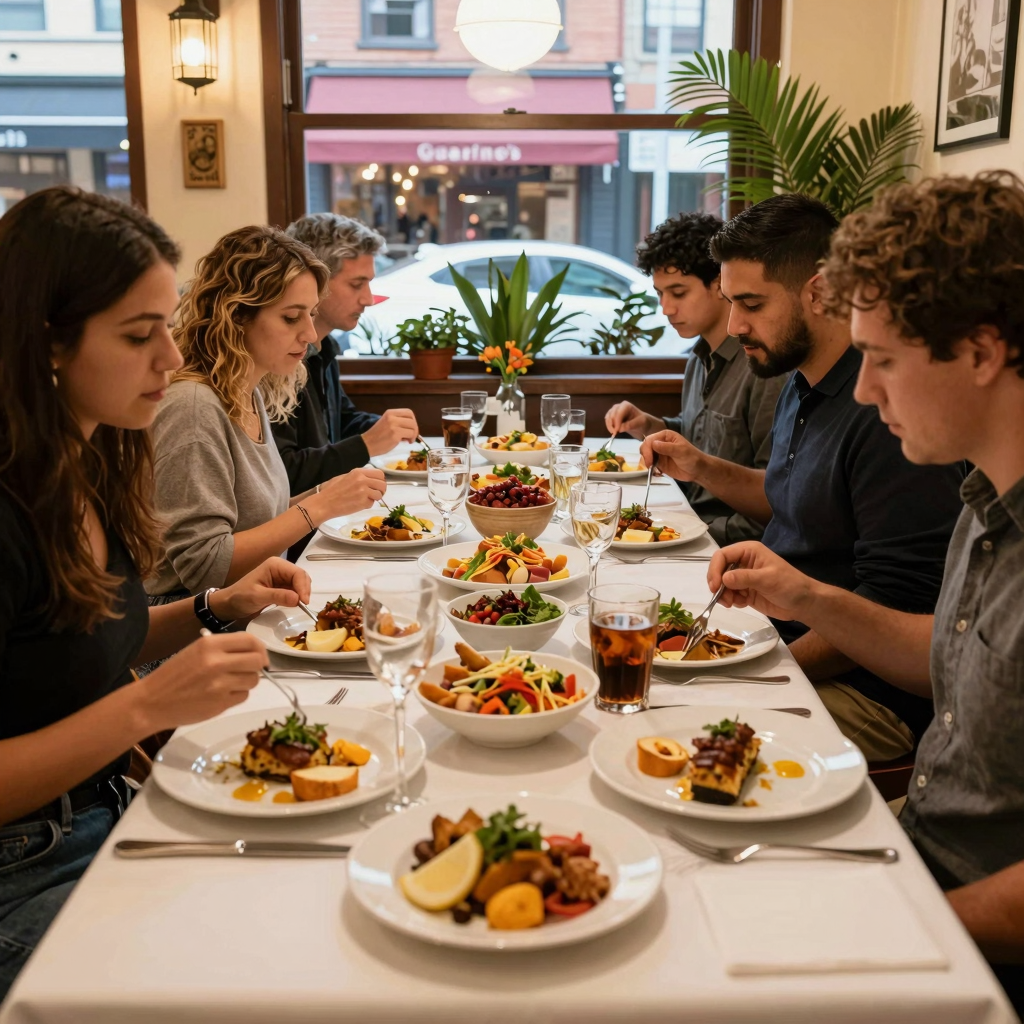 Dining scene at Guarino's Restaurant