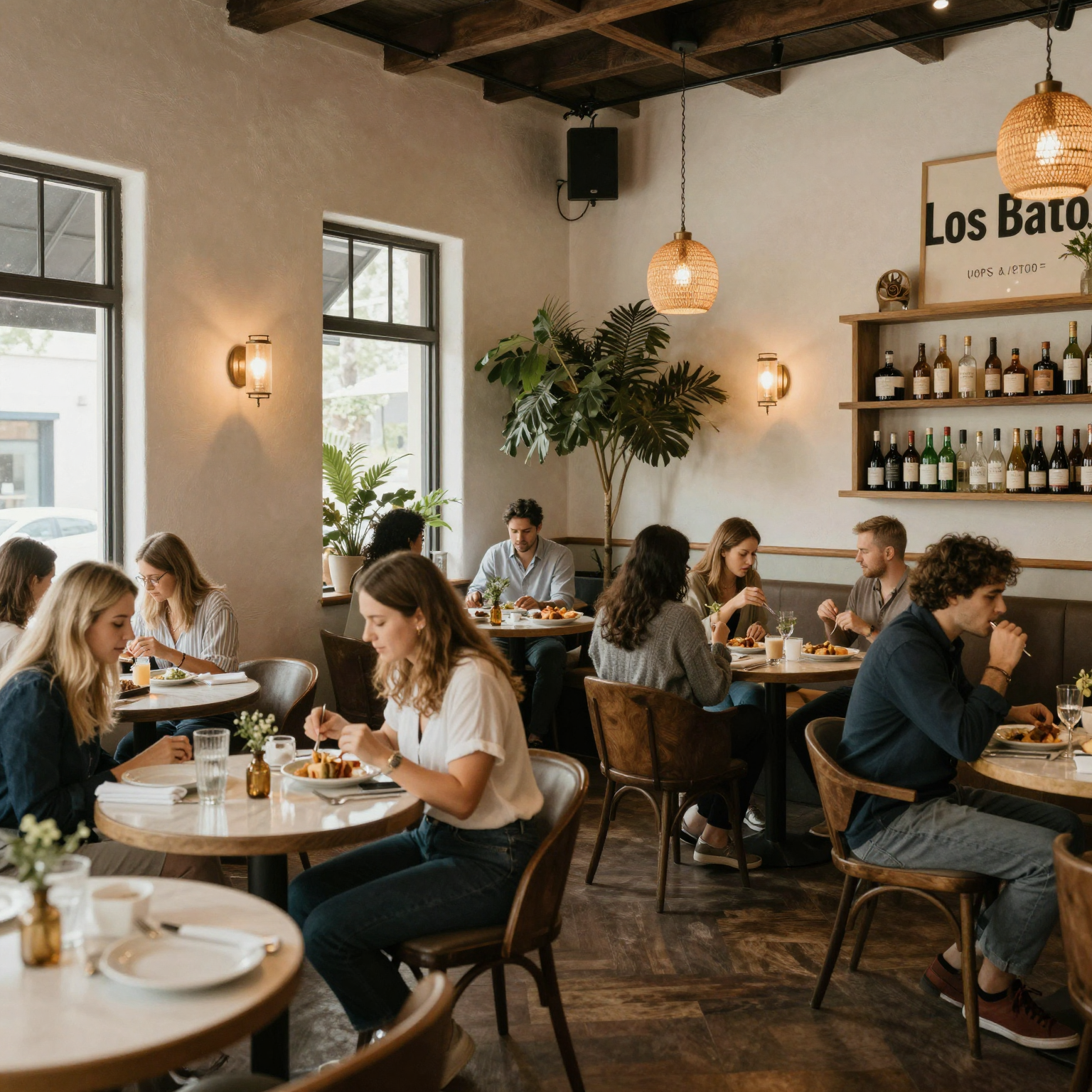 A beautiful restaurant interior in Los Gatos
