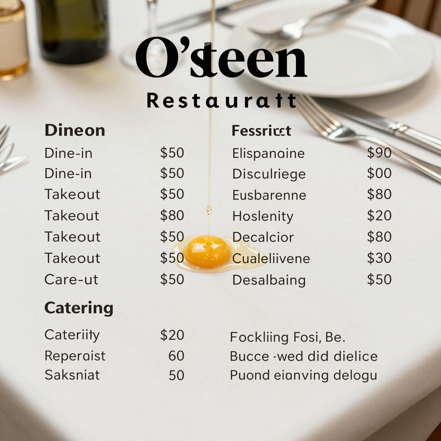 Dining Options Comparison