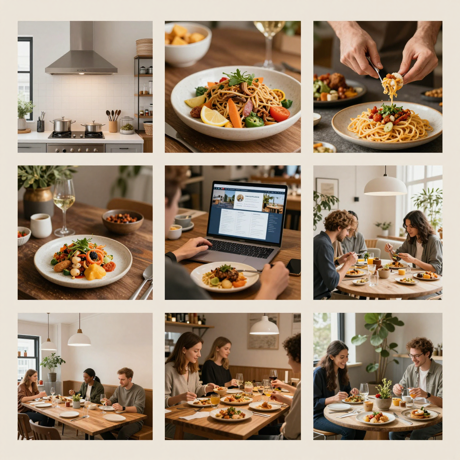 Innovative Dining Experience Collage