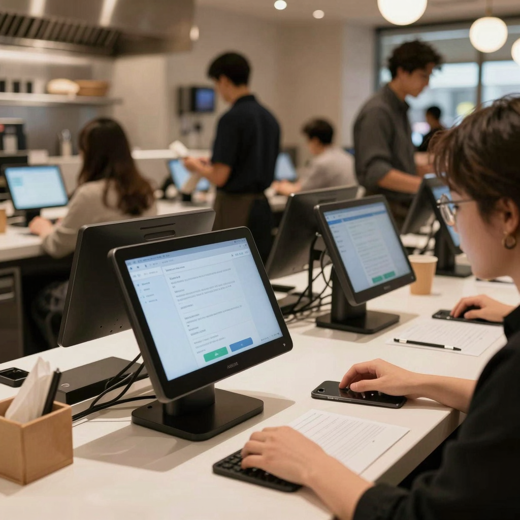 Modern restaurant showcasing technology