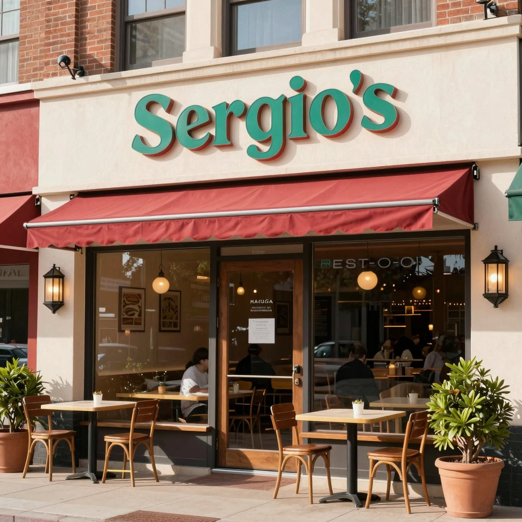 Exterior of Sergio's Restaurant