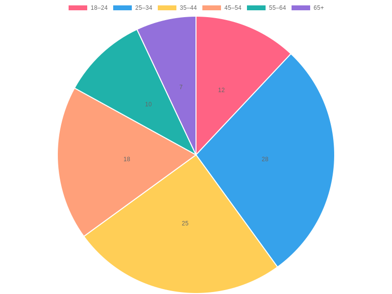 Age Distribution of Visitors