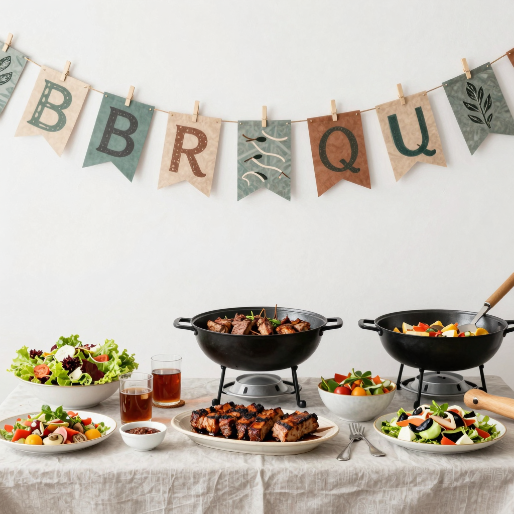 Catering Setup at Dean's BBQ