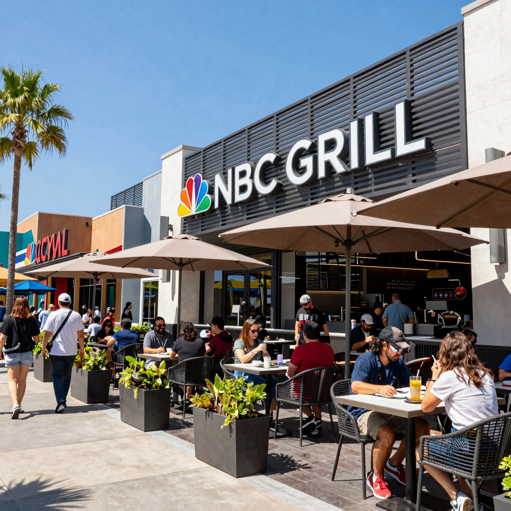 NBC Grill at Universal CityWalk Hollywood - a vibrant tourist dining destination