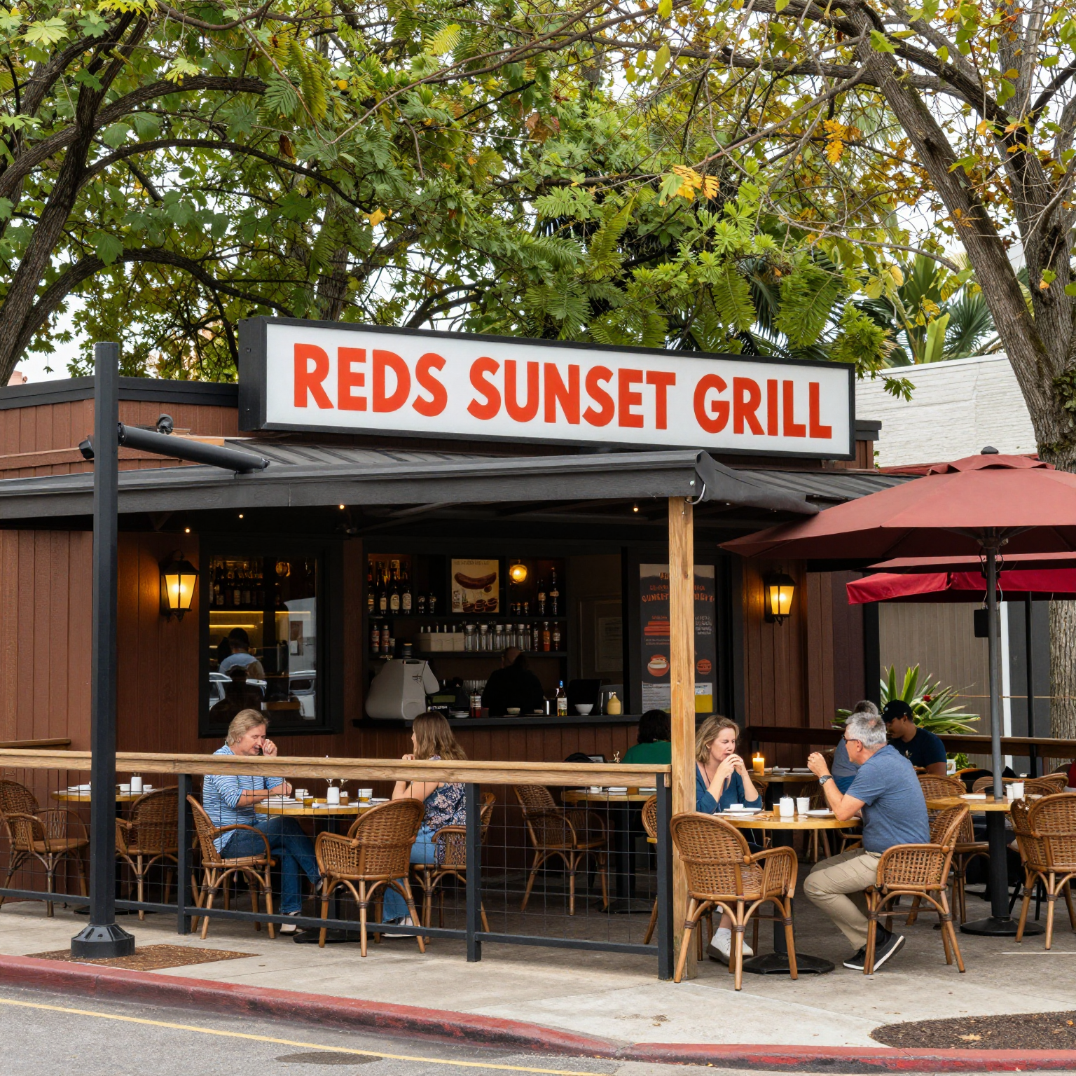 Exterior view of Reds Sunset Grill