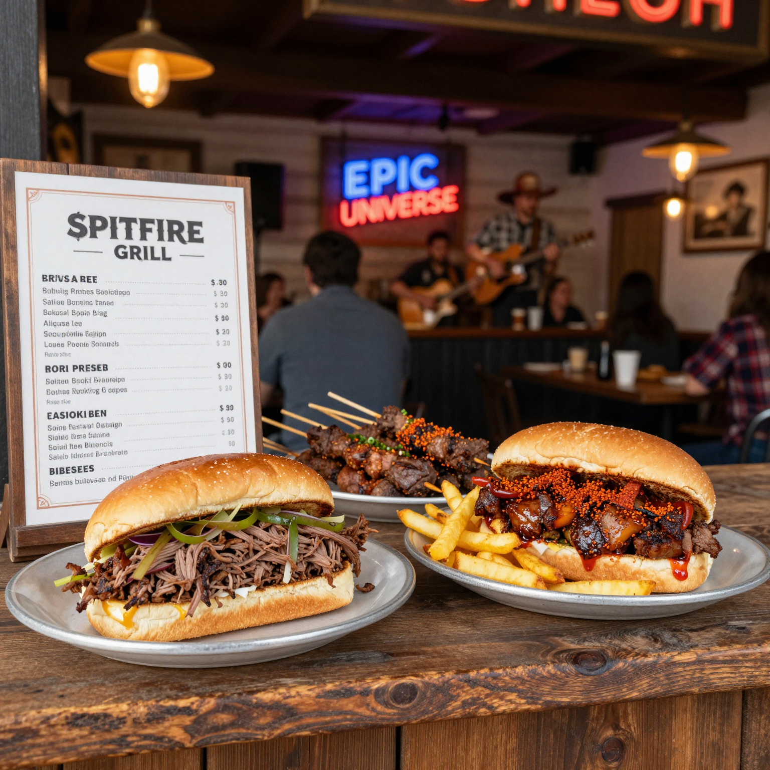 Spitfire Grill Menu Display