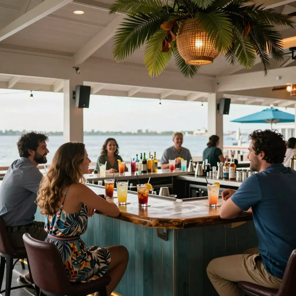Dolphins Waterfront Bar Grill Ambiance
