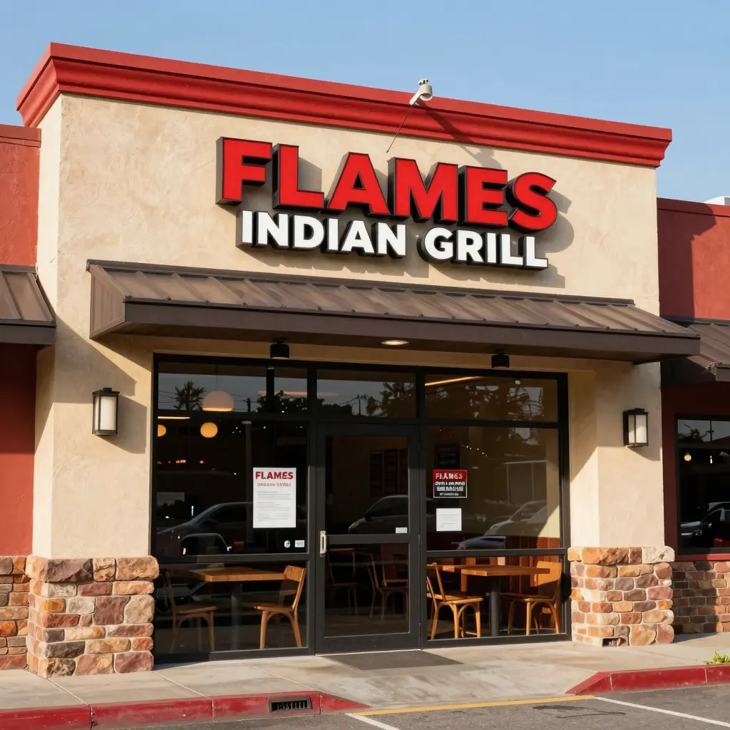 Flames Indian Grill Exterior